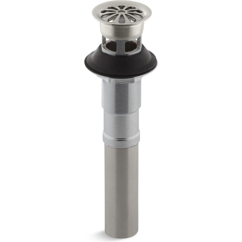 KOHLER GRID DRAIN WITH OVERFLOW 1.25 Brushed Nickel