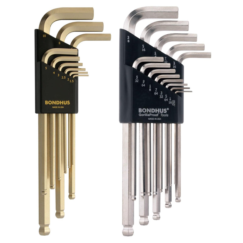 Bondhus 20399 Ball End L-Wrench DoublePK w/BriteGuard & GoldGuard Finish L-Wrench Double Pack