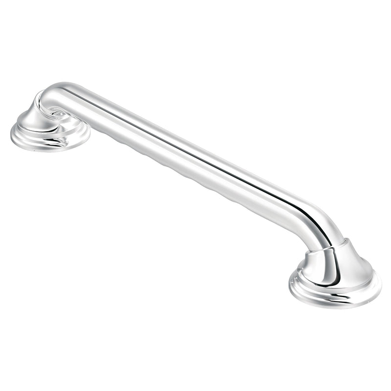 Moen Chrome Bathroom Safety 24-Inch Designer Safety Shower Grab Bar with Curled Grip, LR8724D3GCH 24 Inch