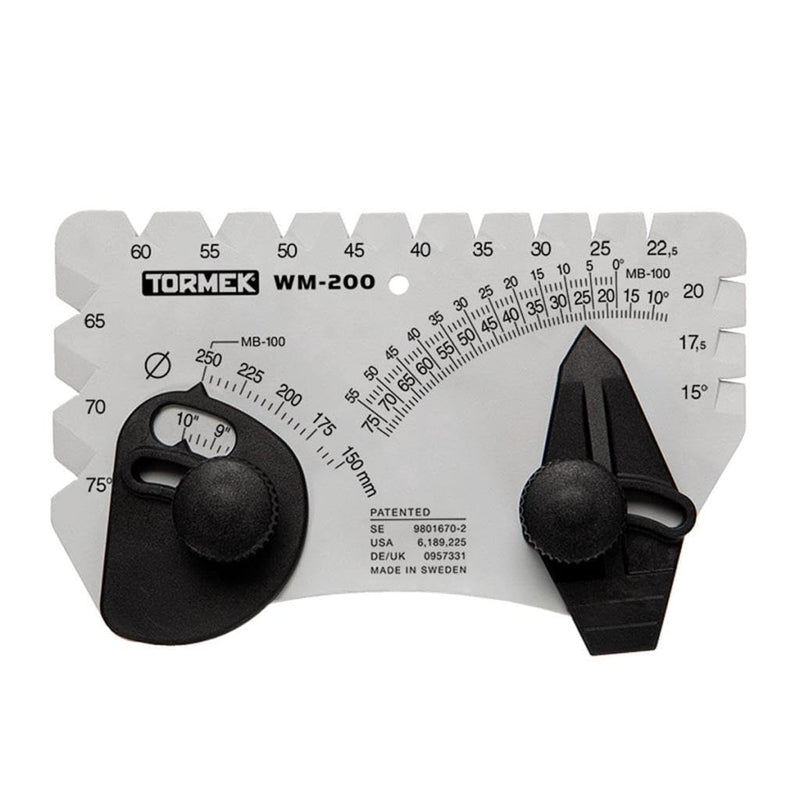 Angle Setter for Sharpening System Tormek WM-200 Angle Master. Sets the Perfect Angle for Sharpening Blades. Works on Tormek Sharpening Systems.