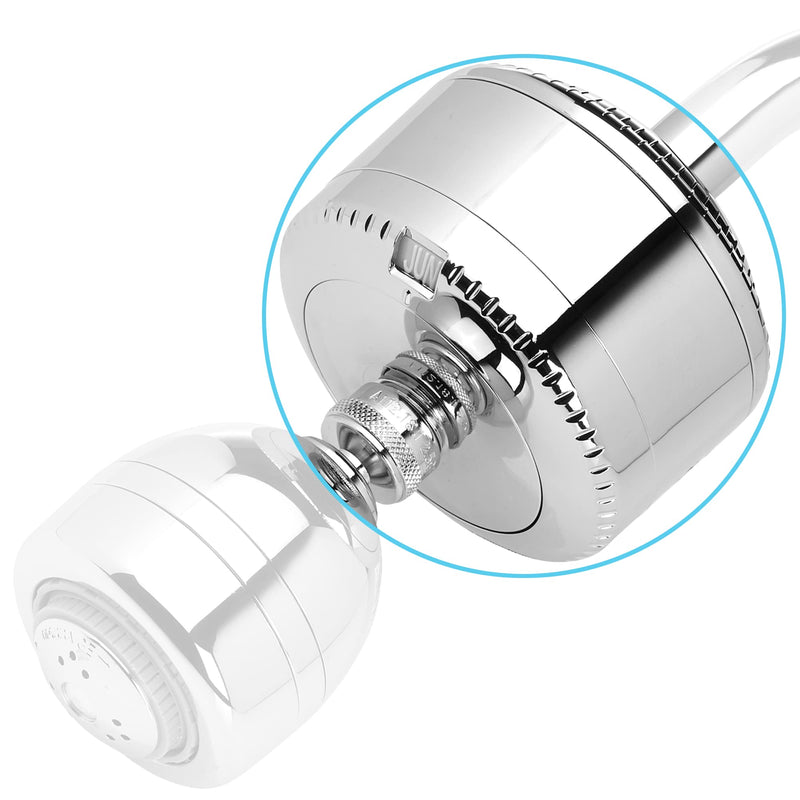 Sprite Showers Slim-Line 2 Universal Shower Filter, Chrome Modern