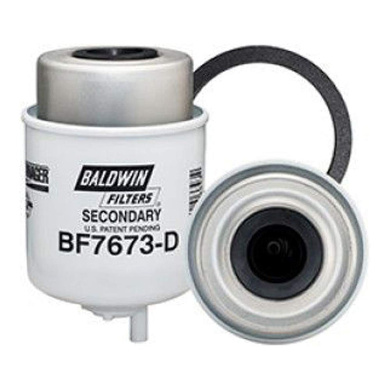 Baldwin Heavy Duty BF7673-D Fuel Filter,5-7/32 x 3-9/32 x 5-7/32 In, White