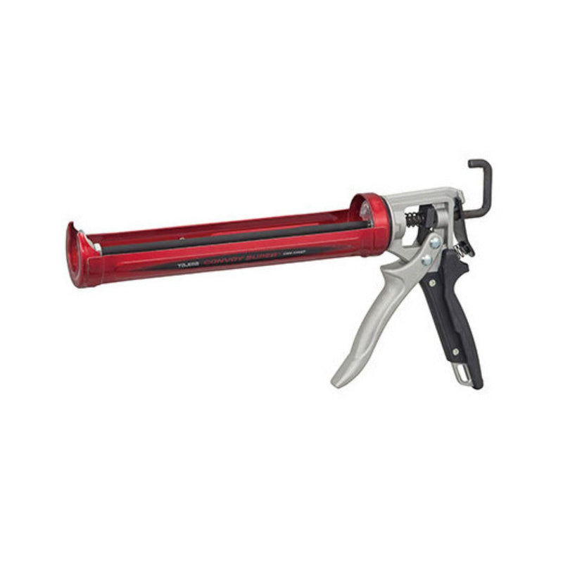 TAJIMA Caulk Gun - 1/10 Gallon (10 oz) Convoy Super Caulking Tool with Rotating Cradle & Auto Flow Stop - CNV-100SP 1/10 Gallon (10 oz)