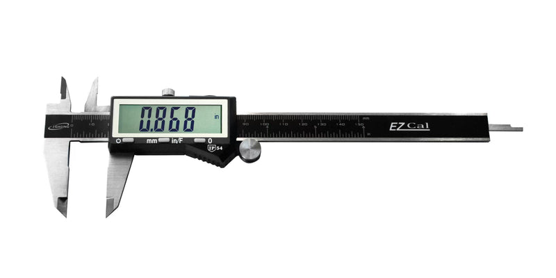 iGaging IP54 Electronic Digital Caliper 0-6" Display Inch/Metric/Fractions Stainless Steel Body 6"