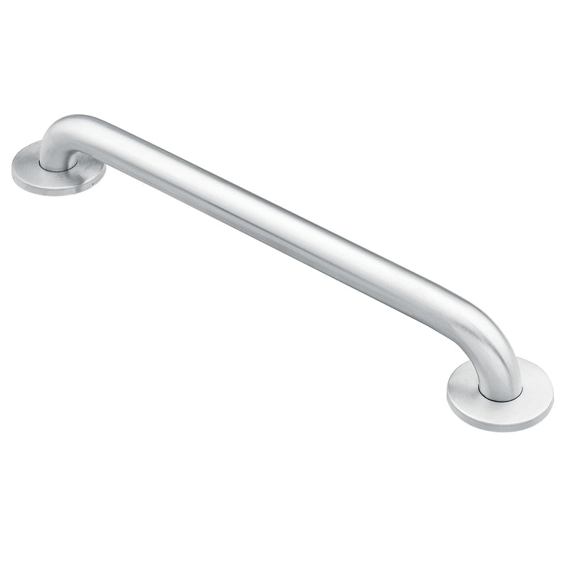 Moen Home Care Bathroom Safety 18 Inch Stainless Steel Handicap Grab Bar for Bathtub and Shower, Elderly Assistance Product with Concealed Screws, Polished Brass, 8718