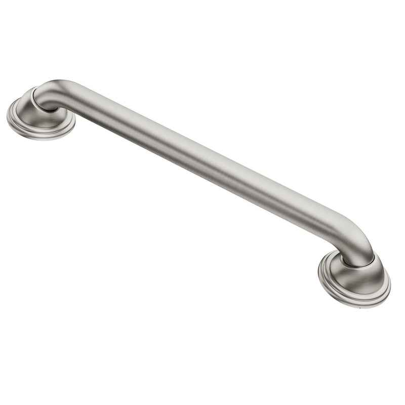 Moen Bathroom Safety 24-Inch Designer Stainless Steel Shower Grab Bar with Concealed Screws, LR8724D2BN 24 Inch Brushed Nickel
