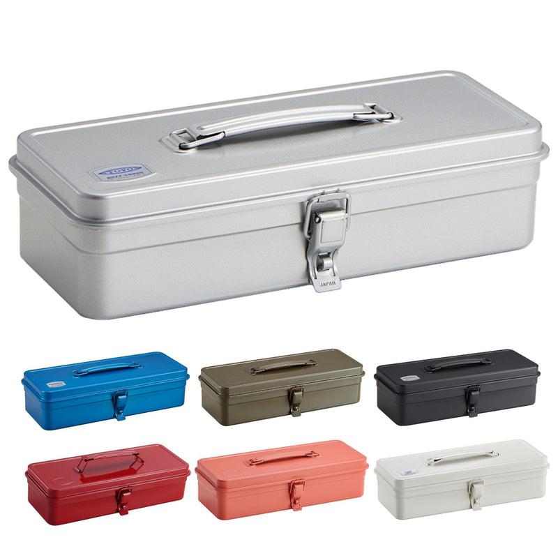 Toyo Steel T-320-SL Trunk Shape Steel Tool Box 33.3 x 13.7 x 9.5 cm Silver 33,3x13,7x9,5 cm