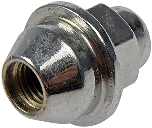 Dorman 611-194 M12-1.50 Wheel Cover Retaining Nut - 21 mm Hex, 37 mm Length Compatible with Select Ford/Mercury Models, 10 Pack