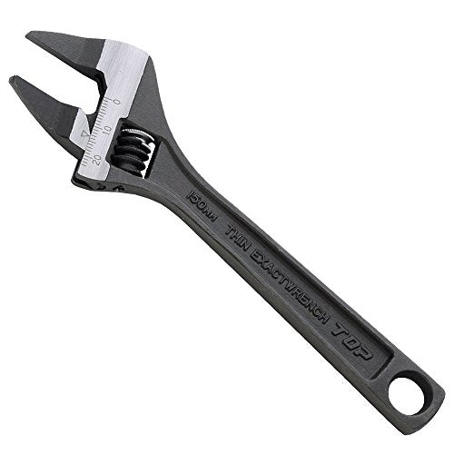 TOP HT-150B Thin Exact Wrench, Vent Type, Tip 0.1 inches (3.7 mm), 20° Angle, Mouth Opening 0 - 0.8 inches (0 - 20 mm), Tsubamesanjo, Made in Japan