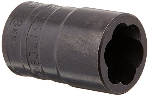 Williams TS51709 1/2 Drive Turbo Socket, 18mm 18 MM