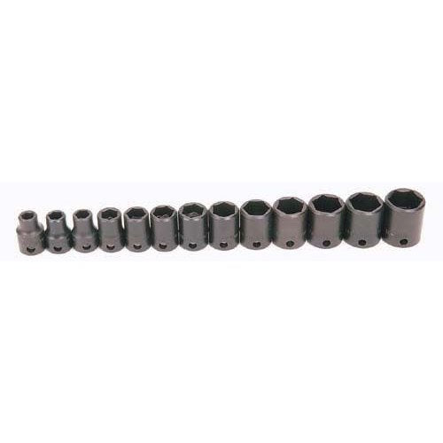 Williams MS-2-13H 13-Piece 3/8-Inch Drive Metric Shallow 6 Point Impact Socket Set 13 Piece