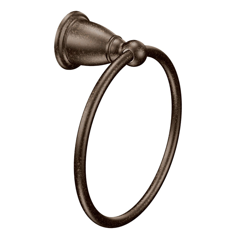 Moen YB2286ORB Brantford Collection Traditional Single Post Bathroom Hand Towel Ring, Oil-Rubbed Bronze Оne Расk