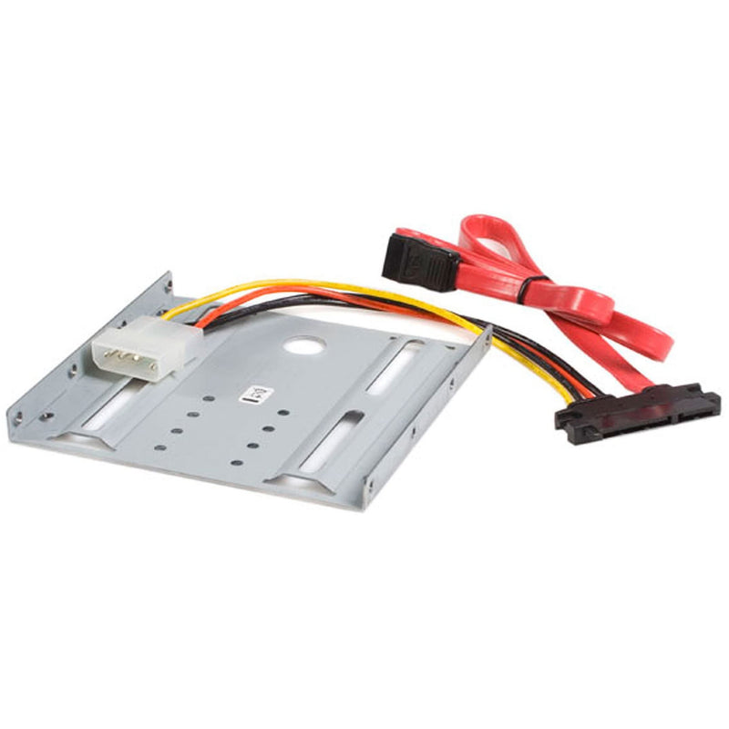 StarTech.com SSD Mounting Bracket - Solid Metal - 2.5in to 3.5 Hard Drive Adapter - SSD Bracket - SSD Upgrade Kit (BRACKET25SAT) 1x3.5" Bay 1x2.5" Drive (SATA)