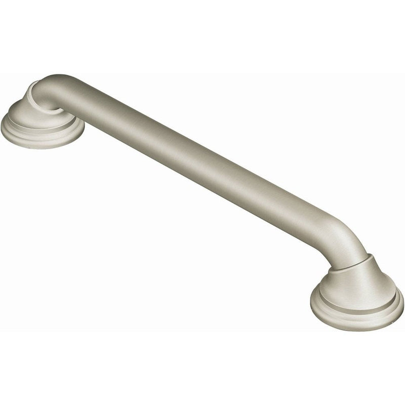 Moen Ultima Brushed Nickel Bathroom Safety 36-Inch Designer Bathroom Grab Bar with Curl Grip for Handicapped or Elderly, R8736D3GBN 36 Inch