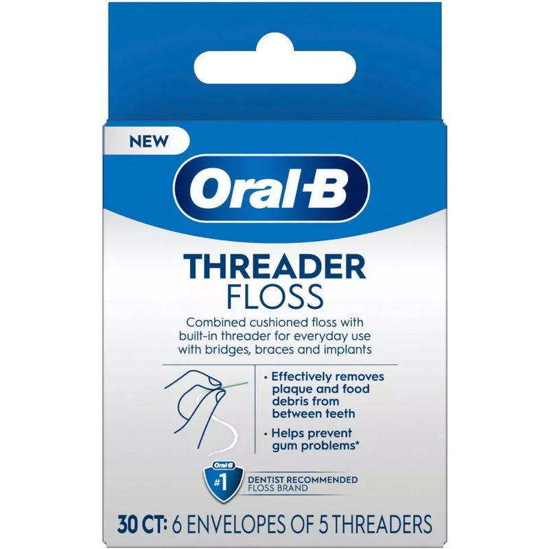 Oral-B Glide Threader Floss (Pack of 4) 30 Count (Pack of 4)