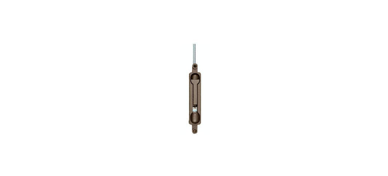 C.R. LAURENCE DL2210DU18 CRL Dark Bronze 1/8" Offset Flush Bolt