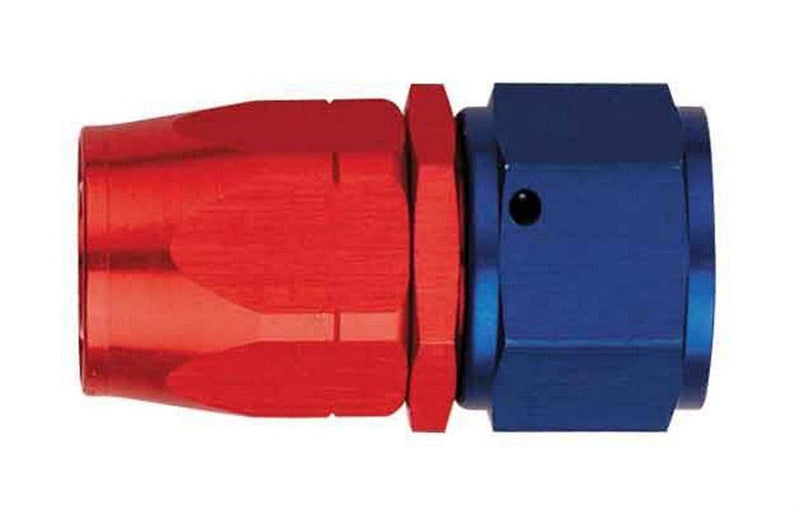 Aeroquip 1012 -06AN Straight Hose End Red/Blue