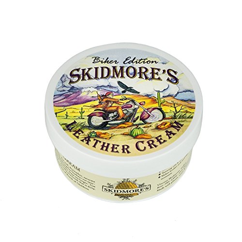  [AUSTRALIA] - Skidmore's Biker Edition Leather Cream | All Natural Non Toxic Formula is a Cleaner and Conditioner, Protects your Motorcycle Leather | Made in USA 6 Oz