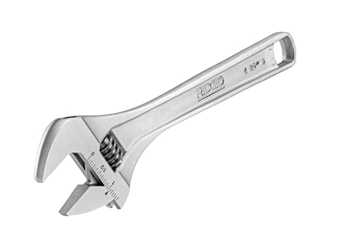 Ridgid 86912 10-Inch Adjustable Wrench, Silver, Small