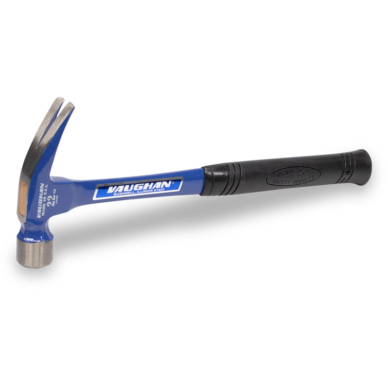 VAUGHAN Steel Eagle Curved Claw Hammer, Assembled in USA, Shock Block, 22 oz, R404ML, VN10120