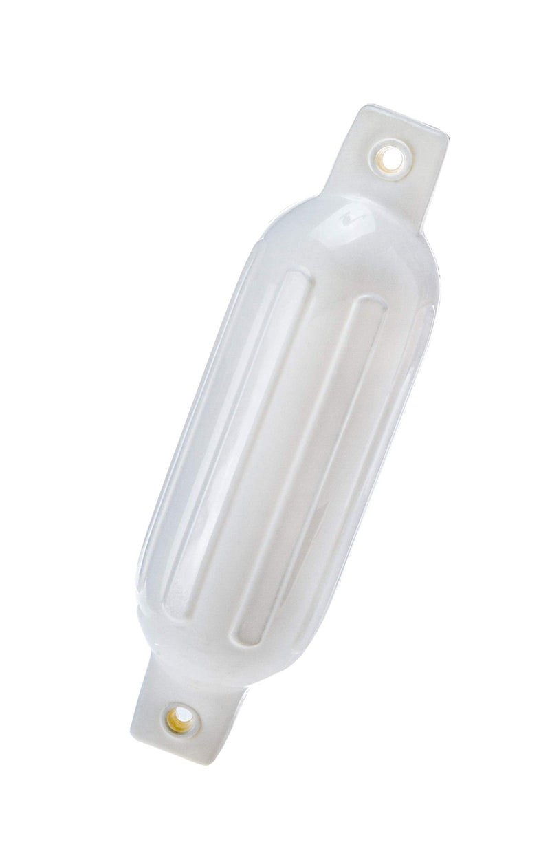 Seachoice Twin Eye Ribbed Inflatable Boat Fender, Various Sizes & Colors White 10'-20' Boat