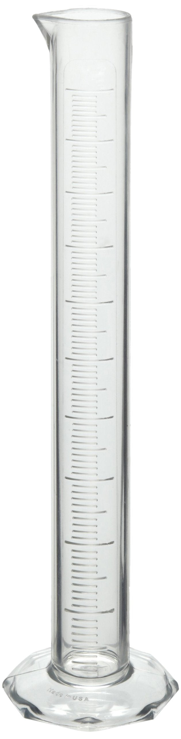 SP Bel-Art Graduated Cylinder - Clear TPX Plastic & Glass Option, 1000ml - Durable and Accurate Measurement Tool for Laboratory Use Made in USA