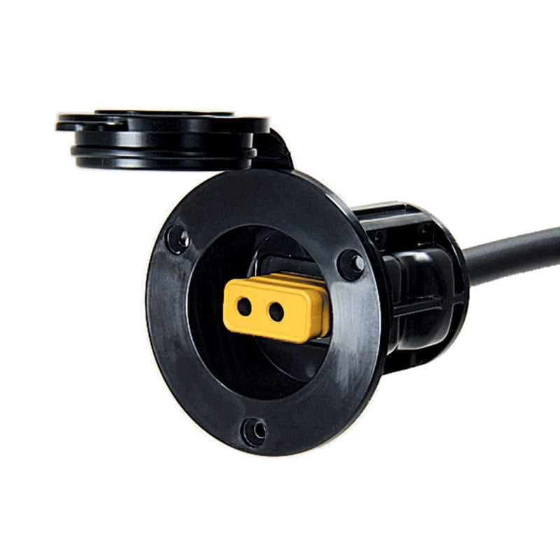 Cannon Flush Mount Power Port Downrigger Accessory, Boat Fishing Setup Black