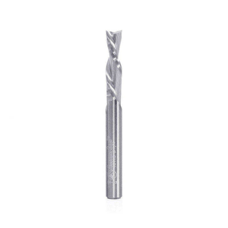 Amana Tool - 46415 Solid Carbide Spiral Plunge 1/4 Dia x 1" 4 Shank Down-Cut