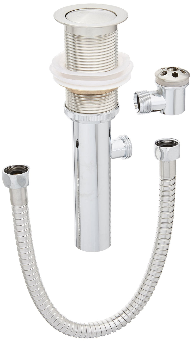 Houzer OD-10 - 6 Inch Overflow Assembly for Bathroom Sink, Durable Stainless Steel Drain Accessory Helps Prevent Water Spills, Essential Home Improvement Hardware
