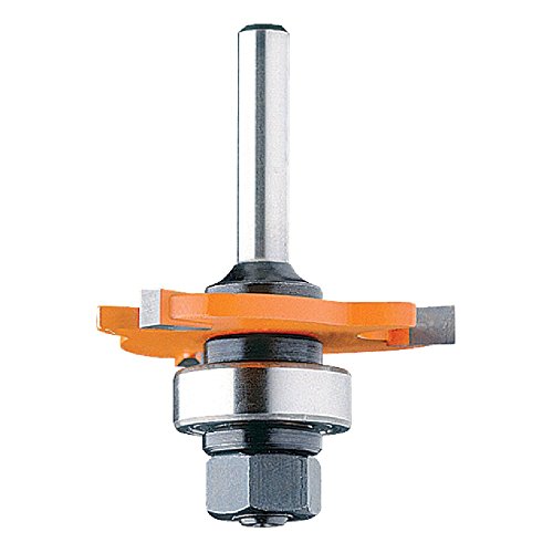 CMT 822.364.11B 3-Wing Slot Cutter with Bearing and Arbor, 1/4-Inch Cutting Length and 1/2-Inch Shank