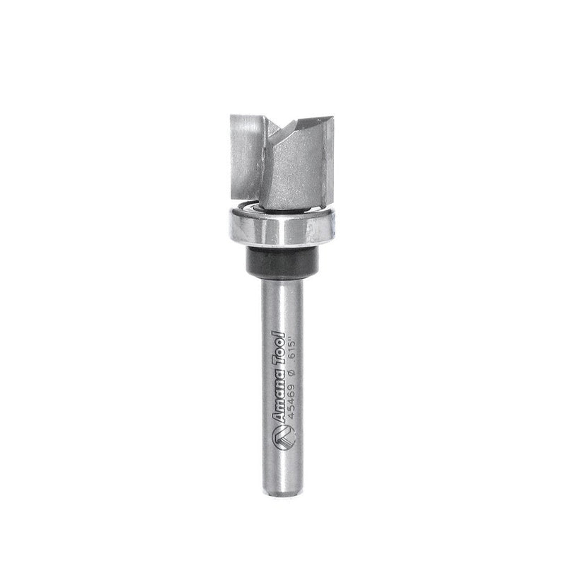 Amana Tool - 45469 Carbide Tipped Straight Plunge .615 Dia x 1/2 x 1/4" Shank with Upp