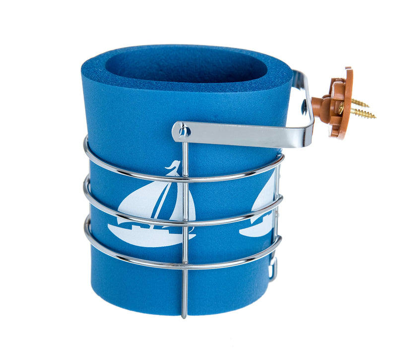 attwood 11672-4 Chrome-Plated Steel Gimbaled Mounted Mug Beverage Holder with Insulation One Size Large