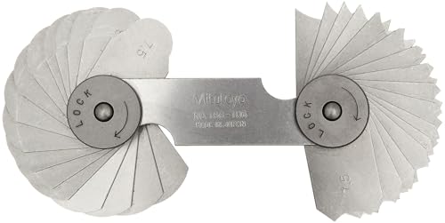 Mitutoyo 186-106 Radius Gage with 32 Leaves