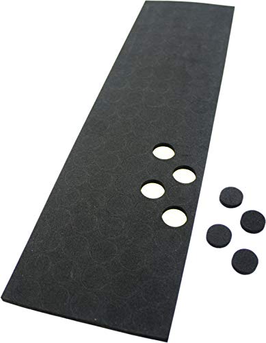 100 Black Adhesive Backed Foam Dots CD / DVD Hubs (Rosettes) - #CDNRFODOBK - For Gluing Digital Media onto Most Surfaces! (Also Called Hubcaps or Caps)