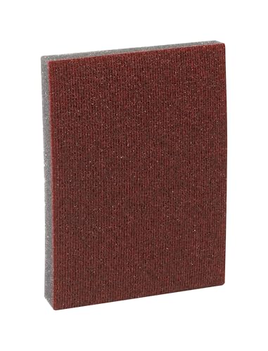 3M Pro-Pad Sanding Sponge 2.88 in x 4 in x .5 in, 80 Grit, 54-Pack, Brown