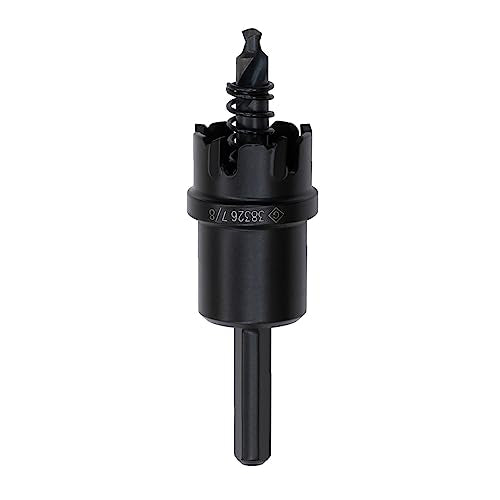 Greenlee 625-7/8 Durable One-Piece Carbide-Tipped Hole Cutter for 1/2" Conduit, 7/8" Stainless Steel Metal Cutting Hole Saw with Tungsten Carbide Teeth 7/8-Inch