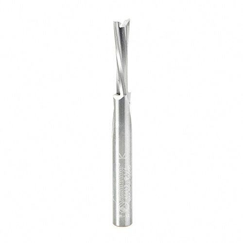 Amana Tool - 46413 Solid Carbide Slow Spiral O Flute Acrylic Cutting 1/4 Dia x 3/4 x 1/4 I 1/4 D x 3/4 CH x 1/4 SHK