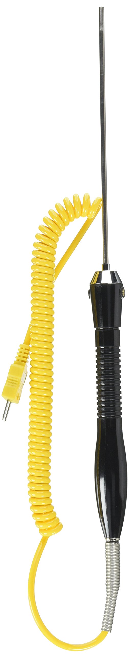 Extech 881605 Type K General Purpose Temperature Probe | -328 to 1292F (-200 to 700C), 1.8m coiled cable, Type K mini connector, for any meter with Type K input