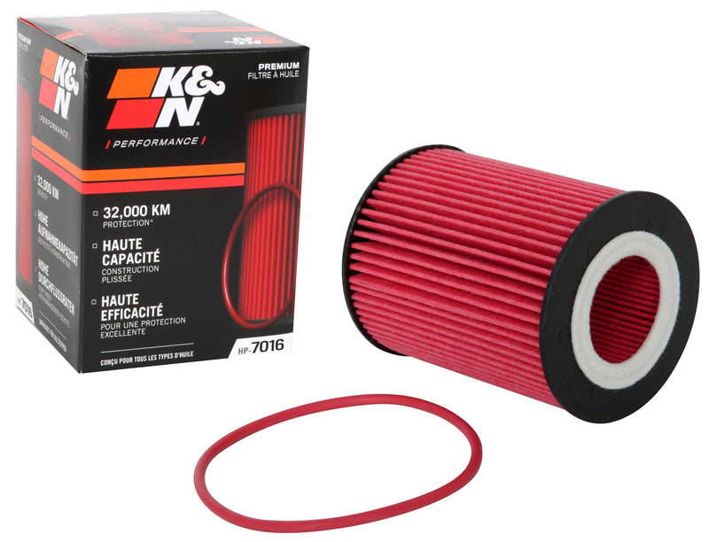 K&N Premium Oil Filter: 20,000 Mile Engine Protection, High Capacity/High Efficiency: Compatible with 2007-2016 VOLVO/LAND ROVER (See Product Description for Select Models), HP-7016