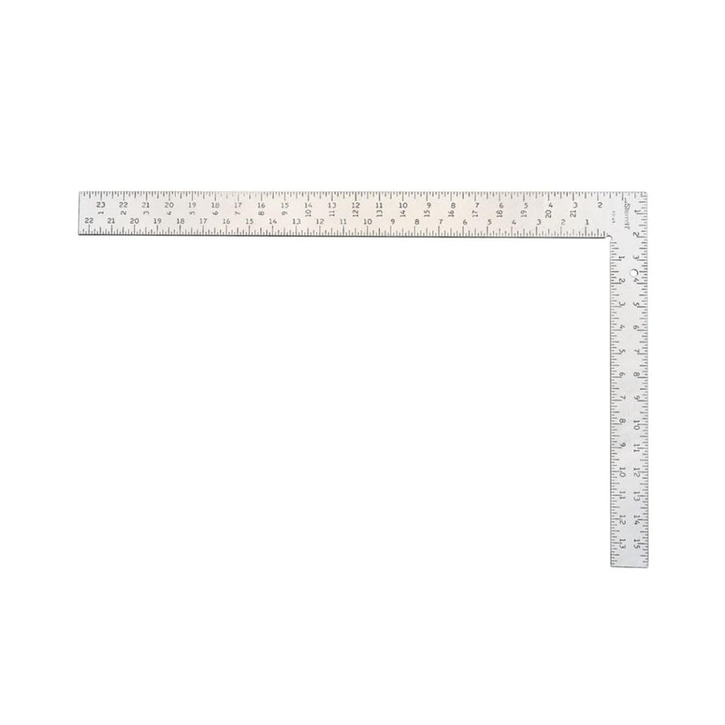 Starrett Professional Framing Square with Clear Coating and Tempered Steel - 1/8" Graduation Stamping, 24" x 2" Body, 16" x 1-1/2" Tongue - FS-24