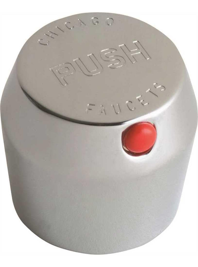 Chicago Faucets, 665-PSHJKCP, MVP Metering Handle with Push Index, Chrome