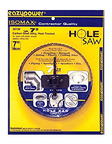 Eazypower 30126 Achiever Carbon Steel Alloy Hole Saw Mandrel (1 Pack), 7" 7"