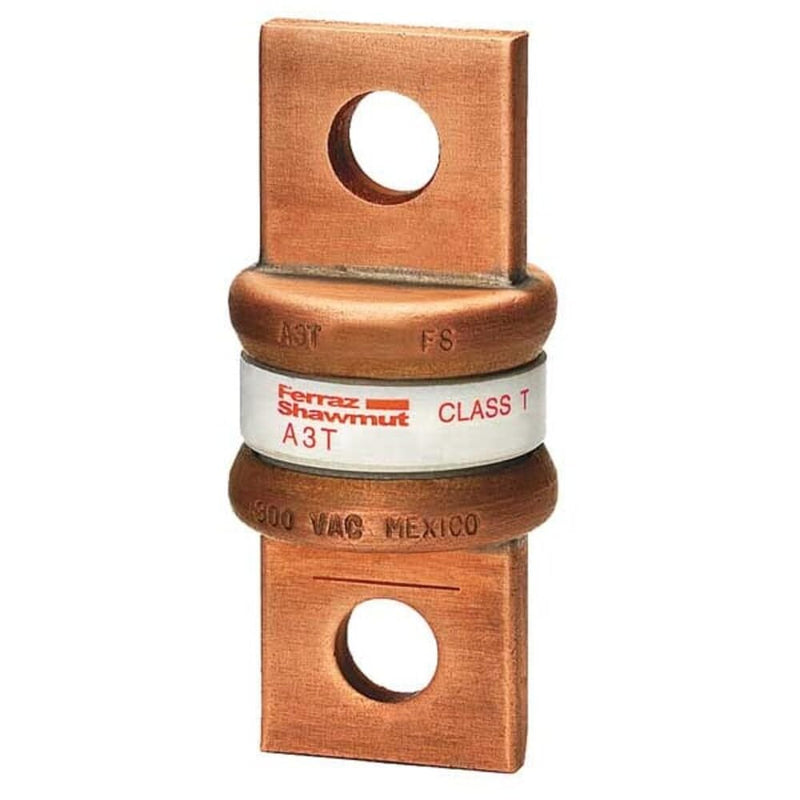 Mersen A3T Fast Acting/Class T Fuse, 300VAC/160VDC, 200kA AC/50kA DC, 200 Ampere, 1-1/16" Diameter x 2-7/16" Length