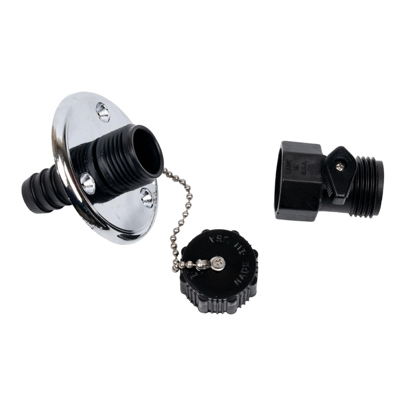 T-H Marine Washdown Valve w/Chrome Base