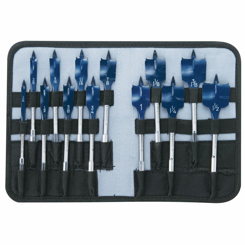 Bosch DSB5013P 13-Piece Spade Drill Bit Set Universally Compatible Spade Bit Set