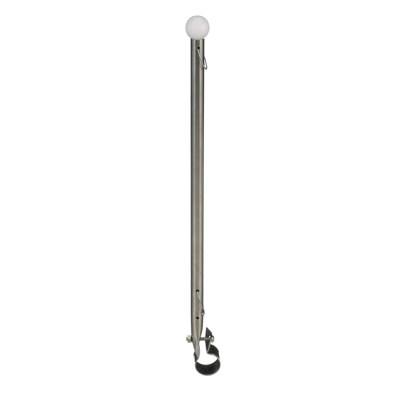 Seachoice Heavy Duty Flag Pole Clamp, Stainless Steel, 7/8 in.