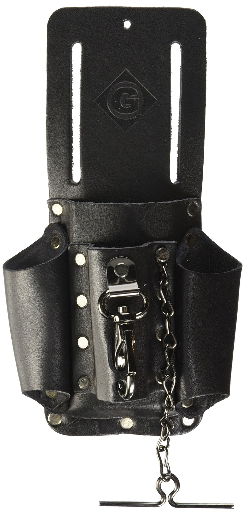 Greenlee - Pouch, Leather 4 Pocket (0258-14), Black