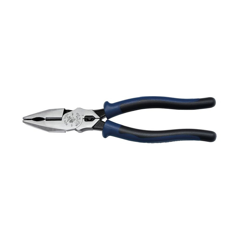 Klein Tools J12098 Universal Combination Pliers with Crimping Die, Toothed Pipe Grip, Induction Hardened Knives