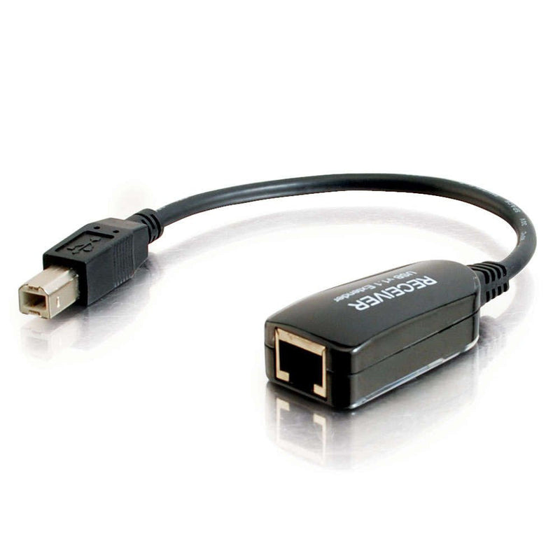 Legrand - C2G USB Extender Dongle, USB Superbooster Signal Extender, RJ45 to USB Receiver Signal Booster, Black, 1 Count, C2G 29353 USB Superbooster Dongle Extender