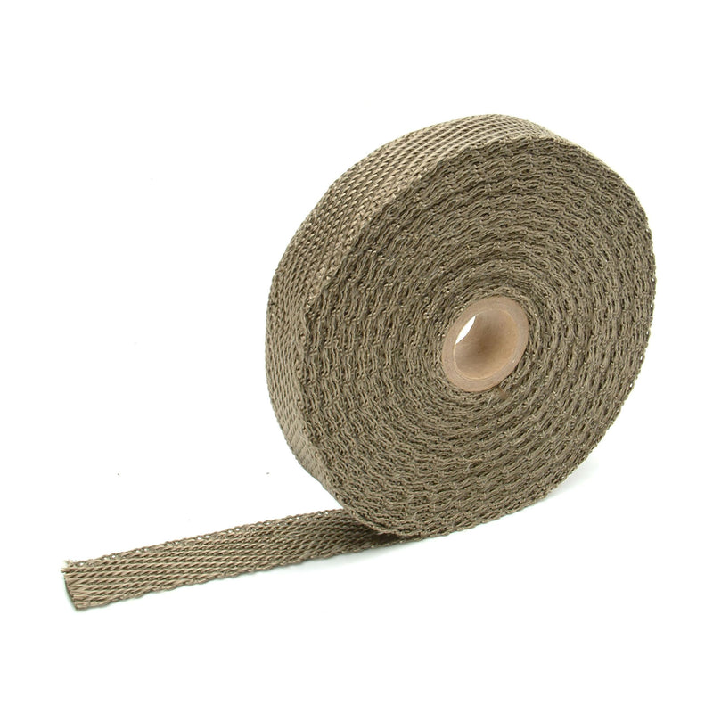 Design Engineering Titanium 1" x 50' Exhaust Heat Wrap with Lava Rock Technology - Heat Wrap for Exhaust Pipes, Pliable Exhaust Wrap Tape, Withstands 1800°F Direct Heat & 2500°F Intermittent Heat 1" x 50'